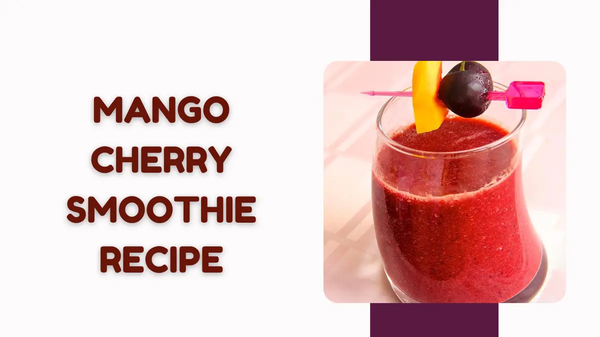 Image showing Mango cherry smoothie Recipe
